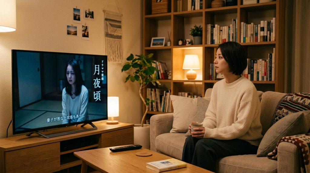 波瑠 月夜行路で佐々木希が演じた不幸な美人妻役のシーン